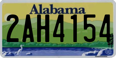 AL license plate 2AH4154
