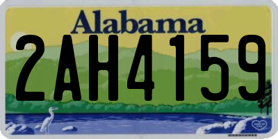 AL license plate 2AH4159