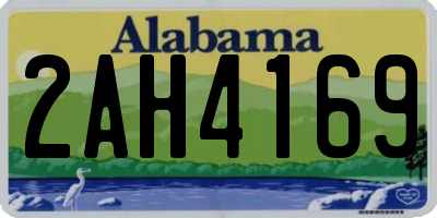 AL license plate 2AH4169
