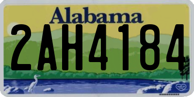 AL license plate 2AH4184
