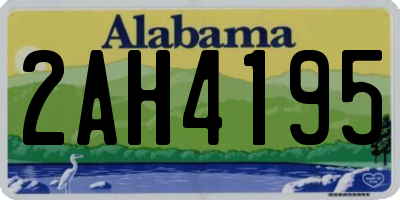 AL license plate 2AH4195
