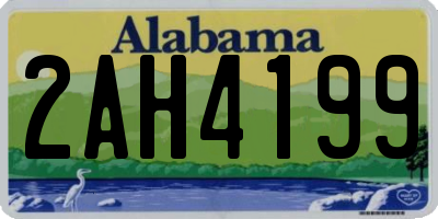 AL license plate 2AH4199