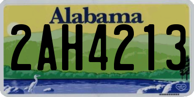 AL license plate 2AH4213