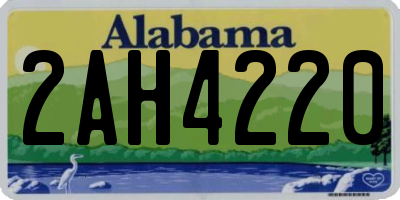 AL license plate 2AH4220
