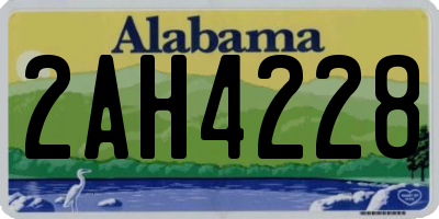 AL license plate 2AH4228