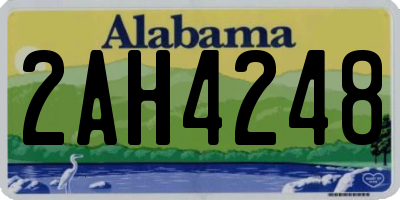 AL license plate 2AH4248