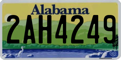 AL license plate 2AH4249
