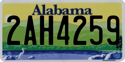 AL license plate 2AH4259