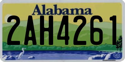 AL license plate 2AH4261