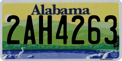 AL license plate 2AH4263