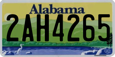 AL license plate 2AH4265