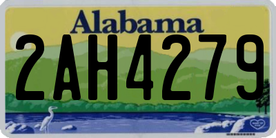 AL license plate 2AH4279