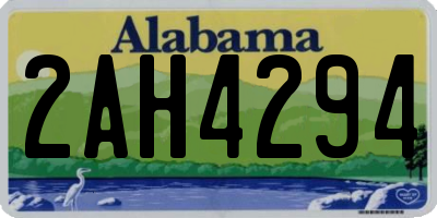 AL license plate 2AH4294