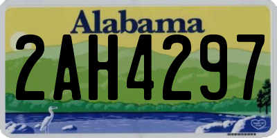 AL license plate 2AH4297