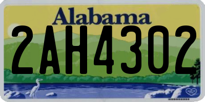 AL license plate 2AH4302