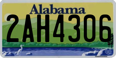 AL license plate 2AH4306