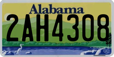 AL license plate 2AH4308