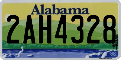 AL license plate 2AH4328