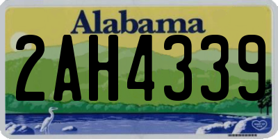 AL license plate 2AH4339