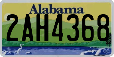 AL license plate 2AH4368