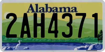AL license plate 2AH4371