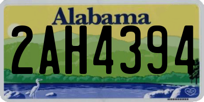 AL license plate 2AH4394