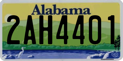 AL license plate 2AH4401