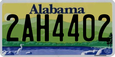 AL license plate 2AH4402