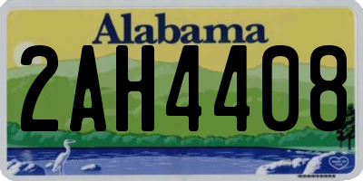 AL license plate 2AH4408
