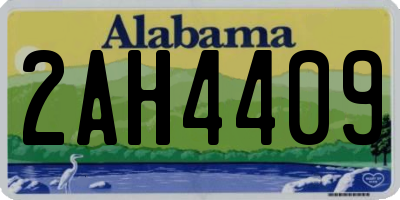 AL license plate 2AH4409