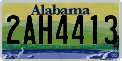 AL license plate 2AH4413