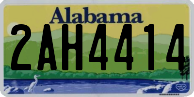 AL license plate 2AH4414