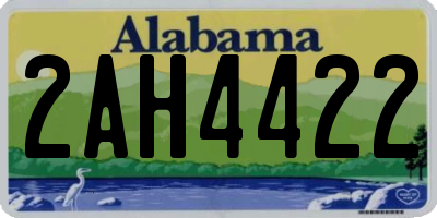 AL license plate 2AH4422