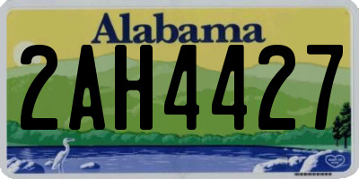 AL license plate 2AH4427