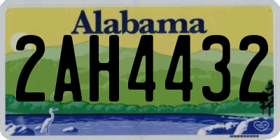 AL license plate 2AH4432