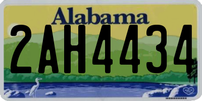 AL license plate 2AH4434