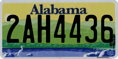 AL license plate 2AH4436
