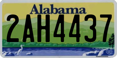 AL license plate 2AH4437