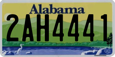AL license plate 2AH4441