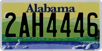 AL license plate 2AH4446