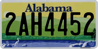 AL license plate 2AH4452