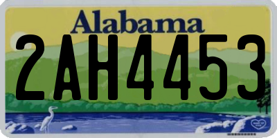 AL license plate 2AH4453