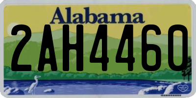 AL license plate 2AH4460