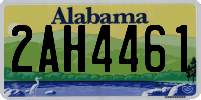 AL license plate 2AH4461