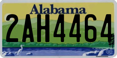 AL license plate 2AH4464