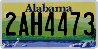 AL license plate 2AH4473