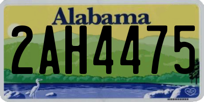 AL license plate 2AH4475