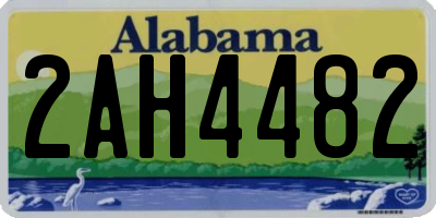 AL license plate 2AH4482