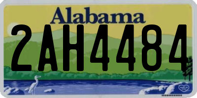 AL license plate 2AH4484