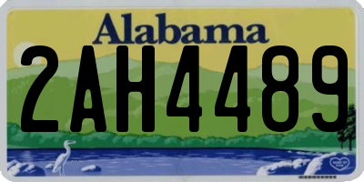 AL license plate 2AH4489